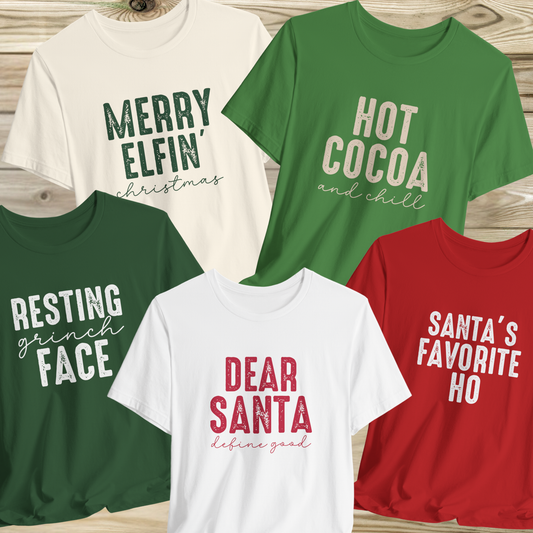 Funny Christmas Group T-Shirts - Hot Cocoa Crew