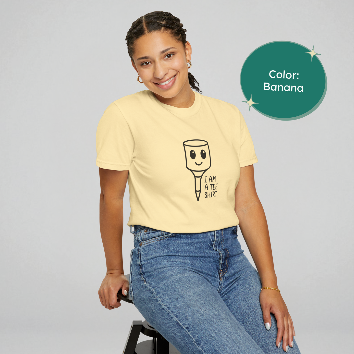 I Am a Tee Shirt T-shirt (Black)