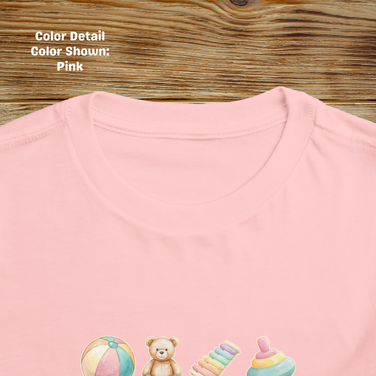 So Many Toys, So Little Time Toddler T-shirt - Pastels