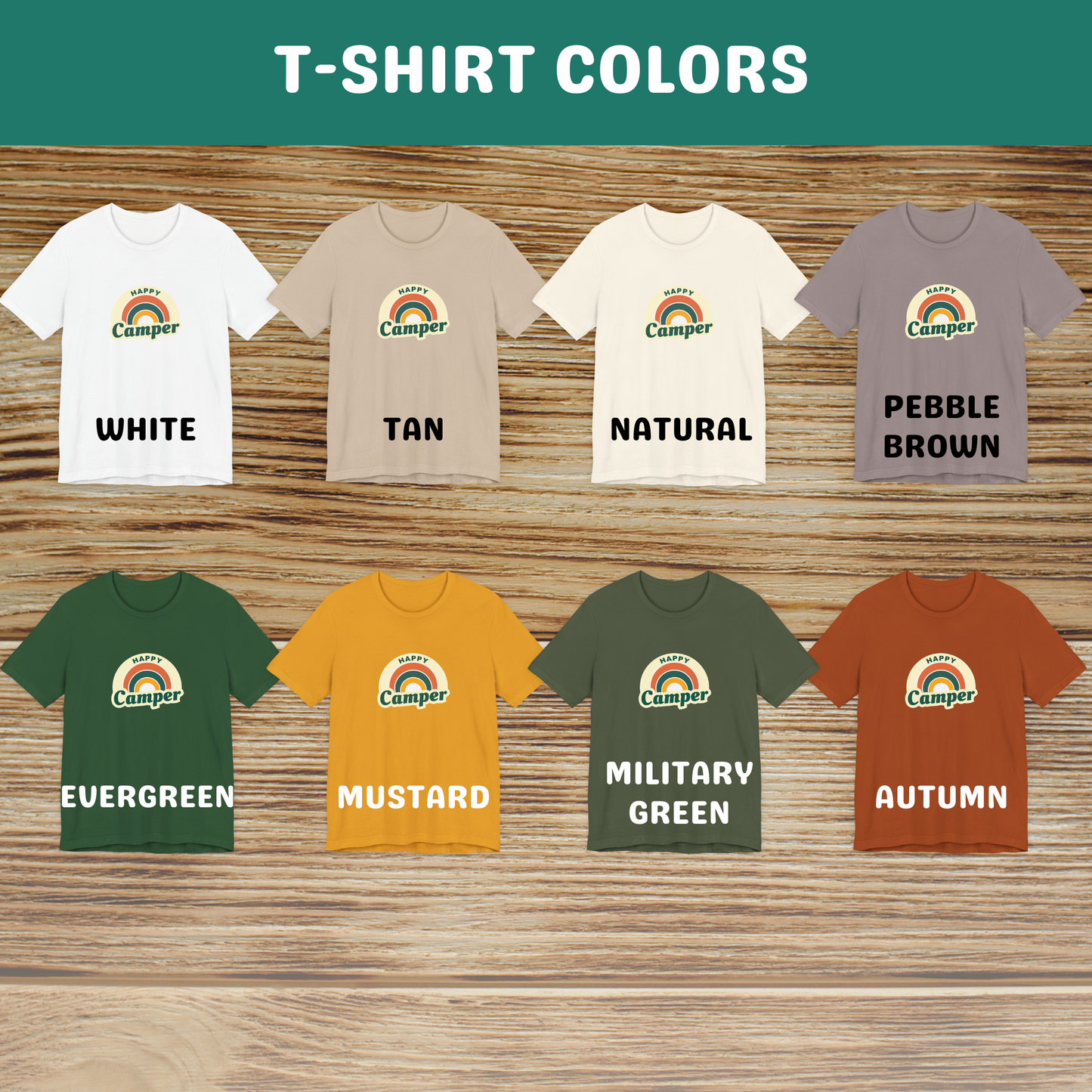 Happy Camper T-shirt - Green
