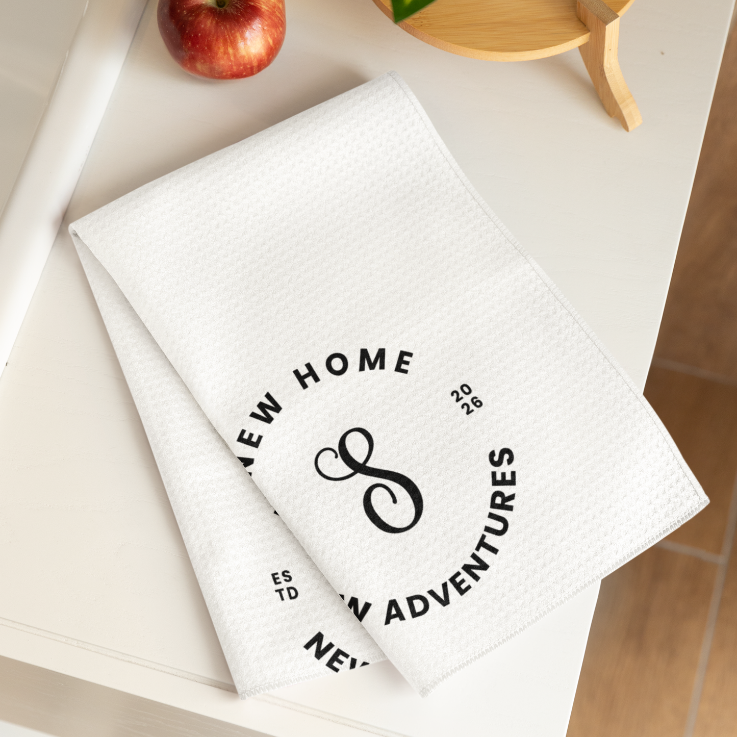 Custom Tea Towel - New Home, New Adventures