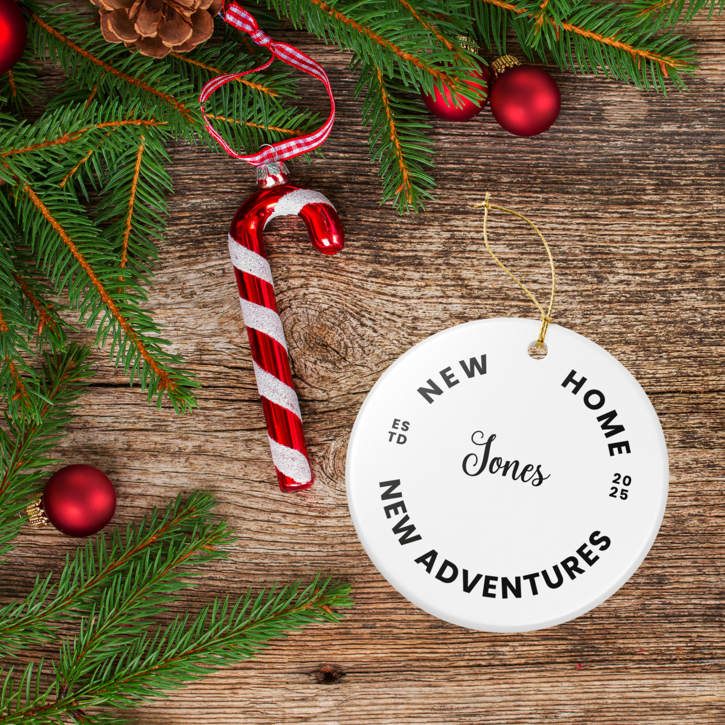 Custom Ornament - New Home, New Adventures 2025